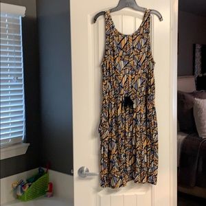 Lucky Brand geometric print sleeveless dress